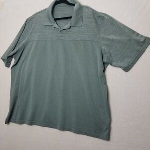 Men's Green Polo Shirt Casual‎ Short Sleeve Collared Golf Shirt lightweight